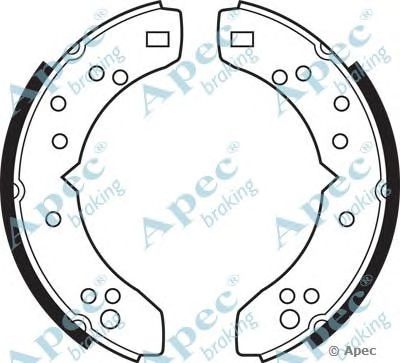 APEC BRAKING shu282 -  Комплект тормозных колодок
